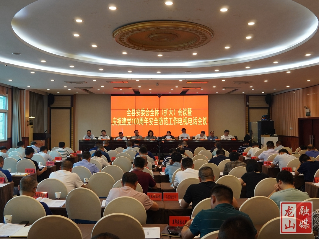 龙山召开安委会全体（扩大）会议暨庆祝建党100周年安全防范工作电视电话会议