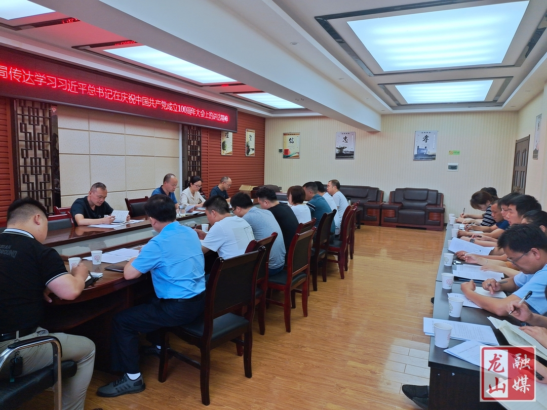 县人社局传达学习习近平总书记在庆祝中国共产党成立100周年大会上的讲话精神