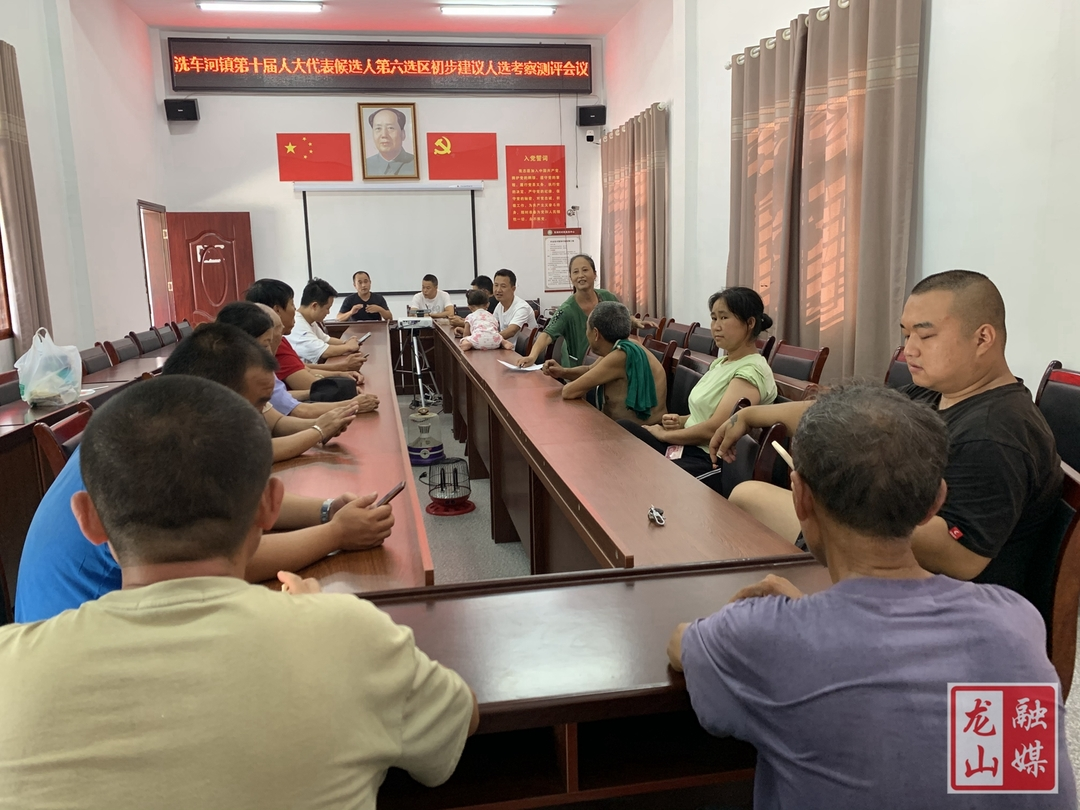 洗车河镇考察测评第十届人民代表大会代表候选人建议人选