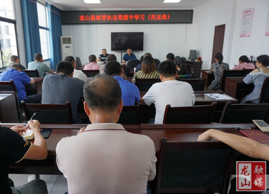 县城管执法局集中学习《民法典》