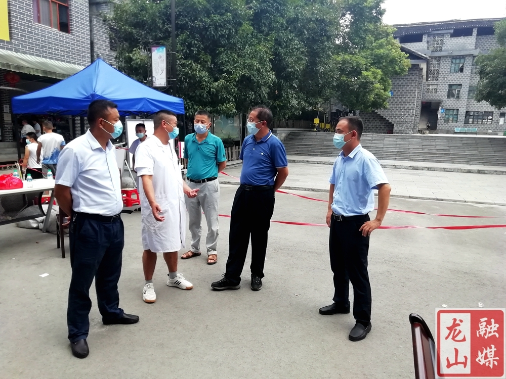 杨波一行深入洗车河镇调研督导疫情防控工作