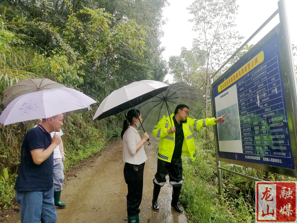 杨甜到洗洛镇指导防汛救灾工作