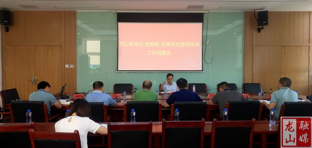 李延堃专题调度“放管服”改革优化营商环境工作