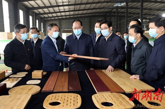 毛伟明在益阳常德调研：不向困难退半步 只为胜利添精彩