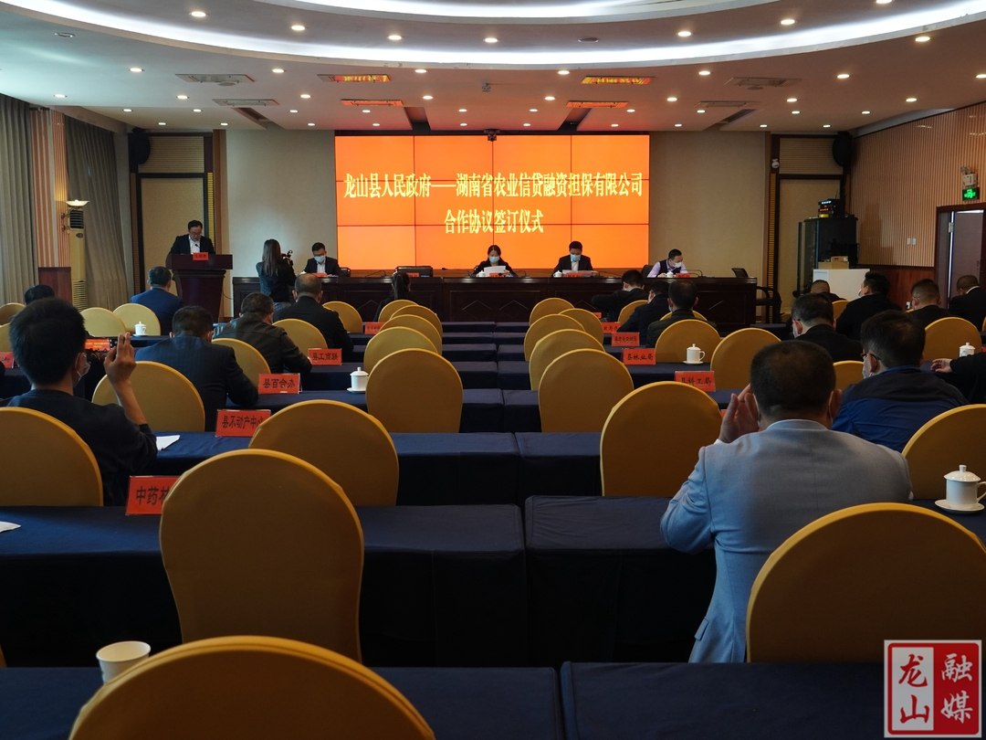 龙山县政府——湖南省农担公司合作协议签订暨担保贷款发放仪式举行