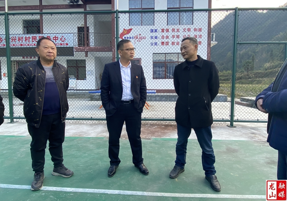 谭必松、张高振一行在茅坪乡调研乡村振兴工作