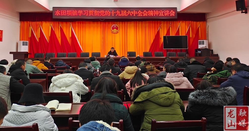 刘引到水田坝镇宣讲党的十九届六中全会精神