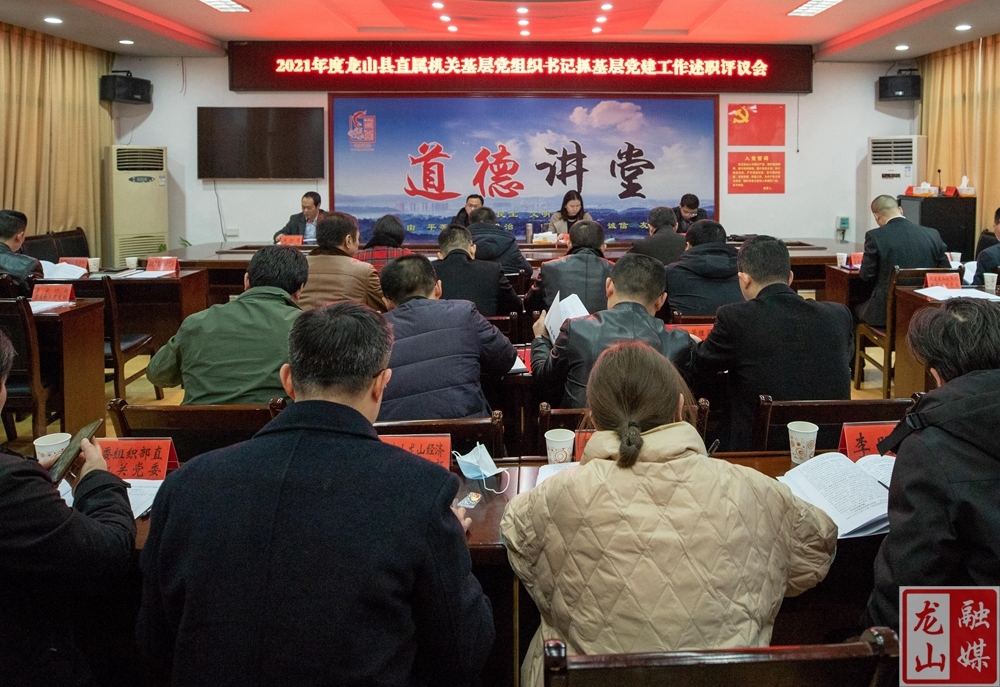 龙山县召开2021年度县直属机关抓基层党建工作述职评议会