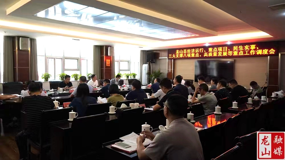 龙山县召开经济运行、重点项目、民生实事、三大支撑八项重点、高质量发展等重点工作调度会