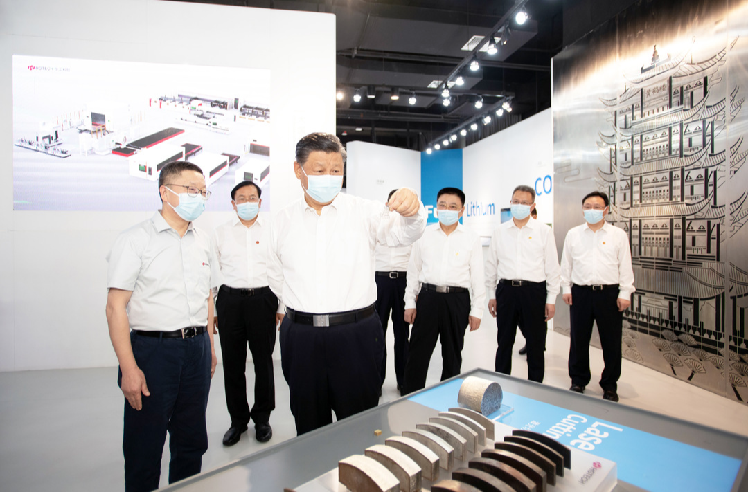 习近平在湖北武汉考察时强调 把科技的命脉牢牢掌握在自己手中 不断提升我国发展独立性自主性安全性