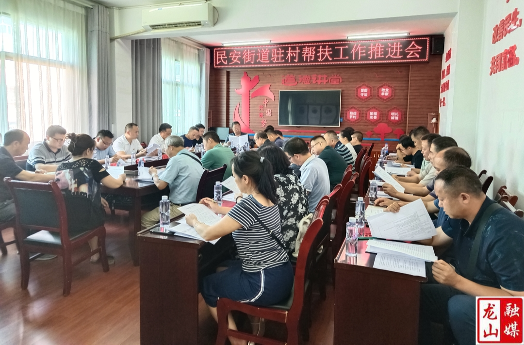 龙江参加民安街道驻村帮扶工作推进会