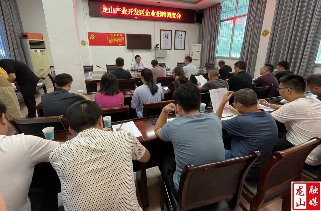 龙山召开企业招聘调度会 助力企业用工稳工