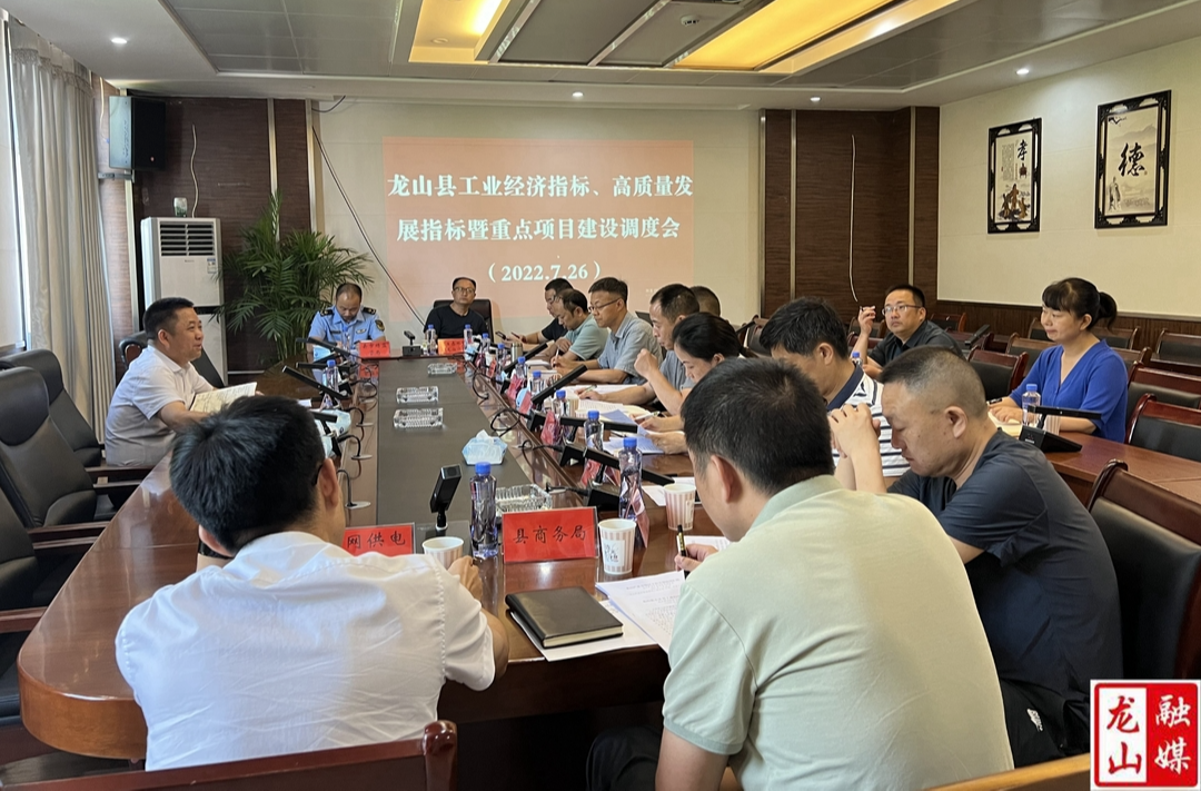 龙山召开工业经济指标、高质量发展指标暨重点项目建设调度会