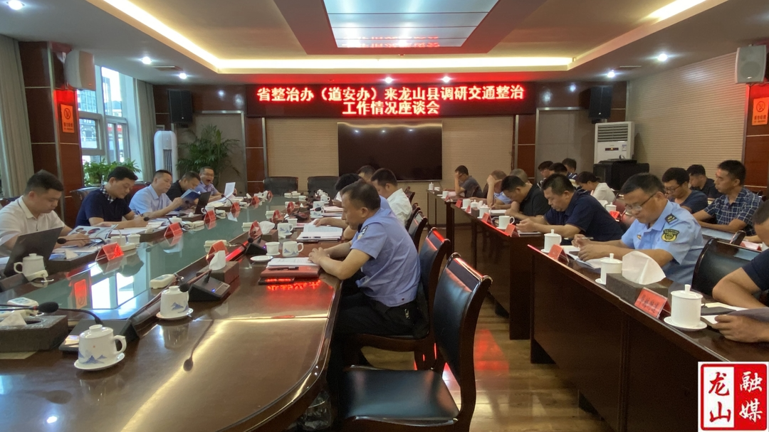 省整治办（道安办）来县调研交通整治工作情况座谈会召开