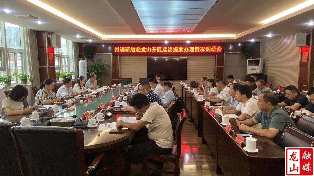 湘西州调研组来龙山调研建议提案办理情况