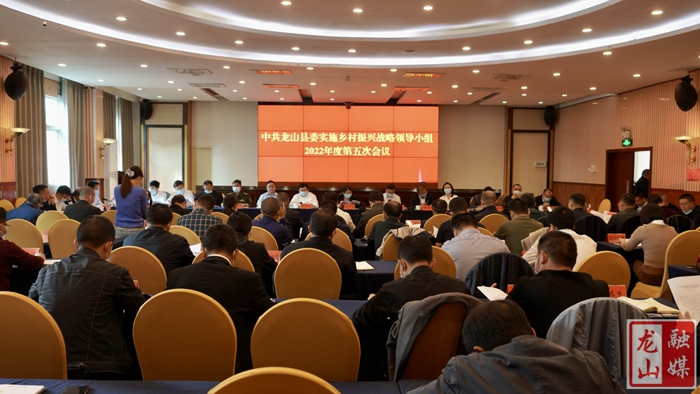时荣芬主持召开县委实施乡村振兴战略领导小组2022年度第五次会议