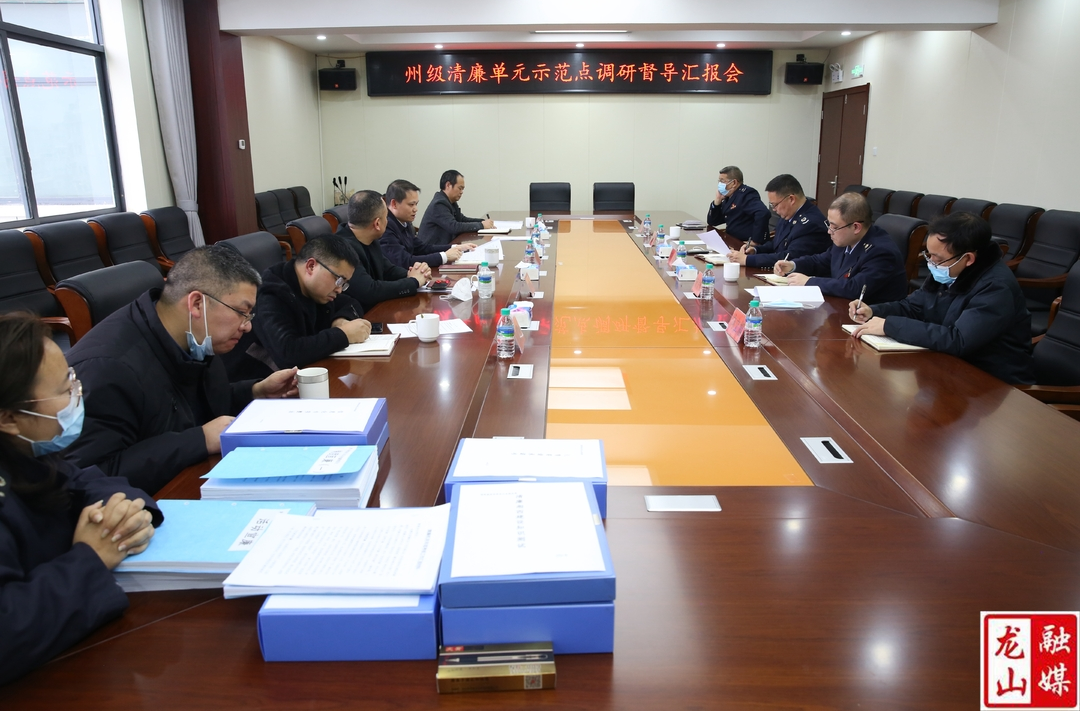 阳文魁调研督导龙山县税务局州级清廉单位示范点创建工作