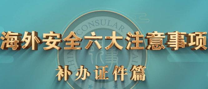 《海外安全六大注意事项》之补办证件篇