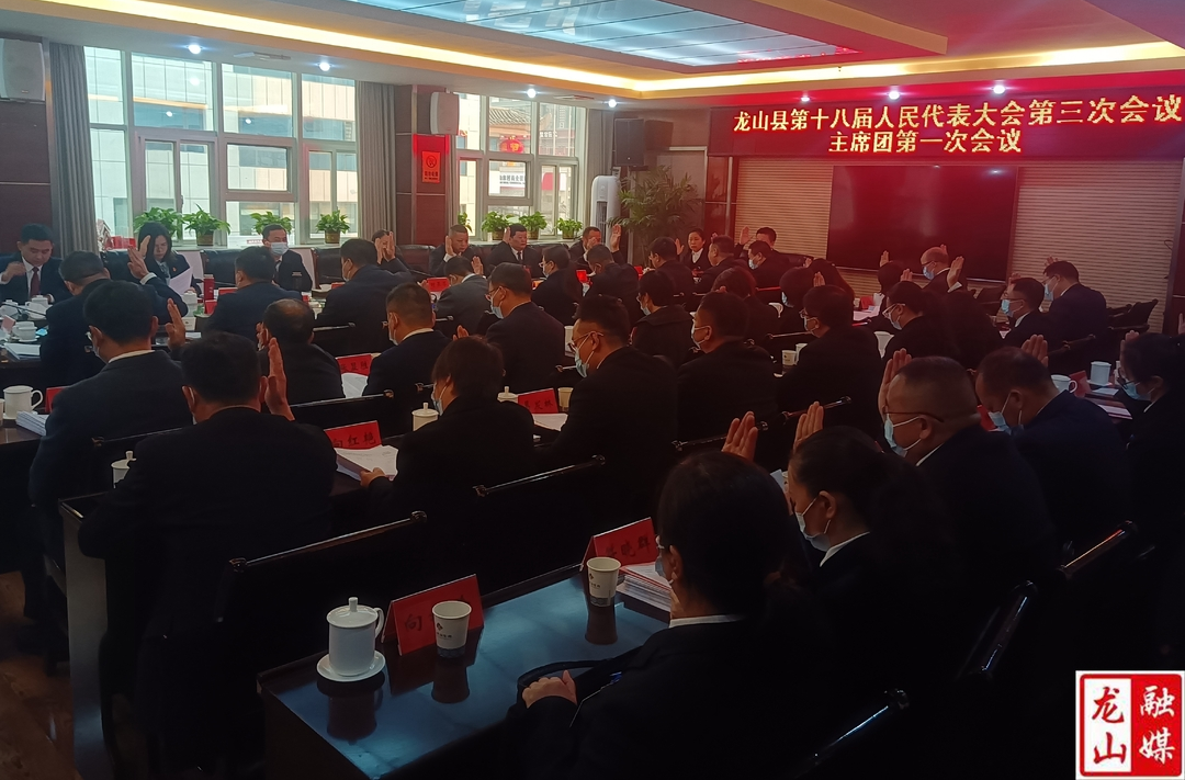 【聚焦两会】龙山县第十八届人大第三次会召开主席团第一次会议