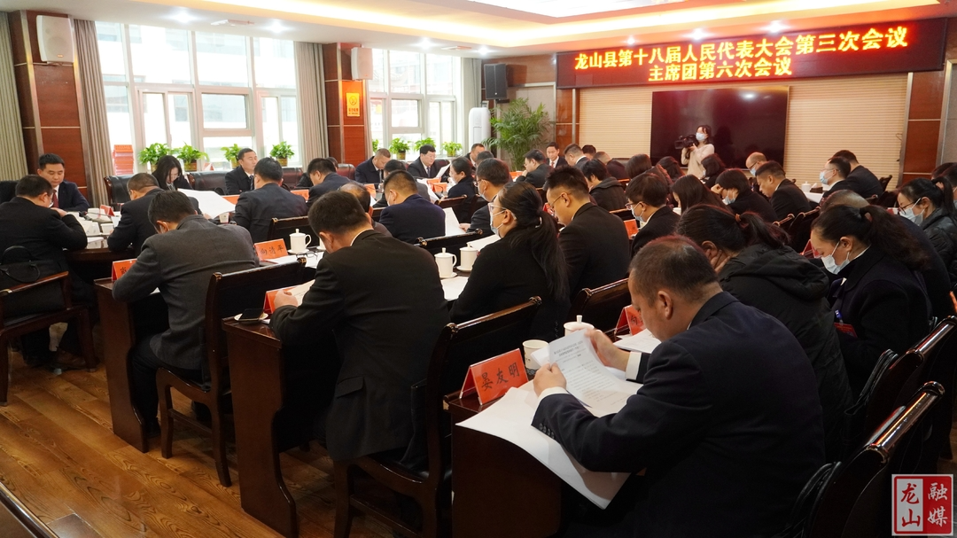 【聚焦两会】龙山县第十八届人民代表大会第三次会议主席团第六次会议召开