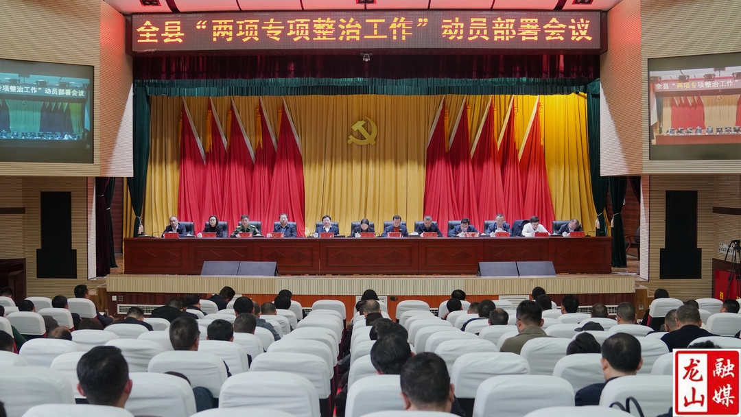 龙山县召开“两项专项整治”工作动员部署会