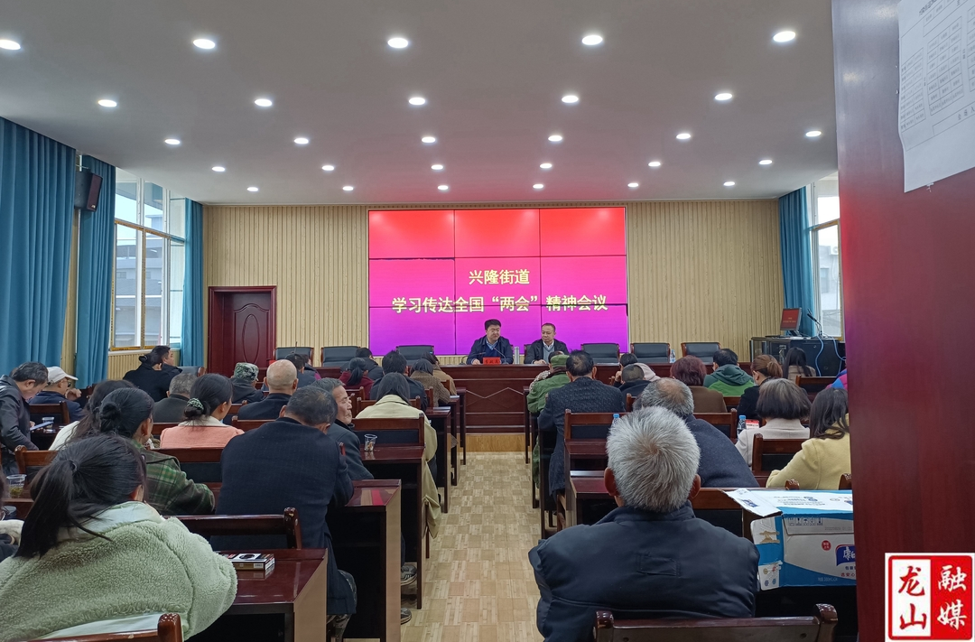 兴隆街道召开学习传达全国两会精神会议