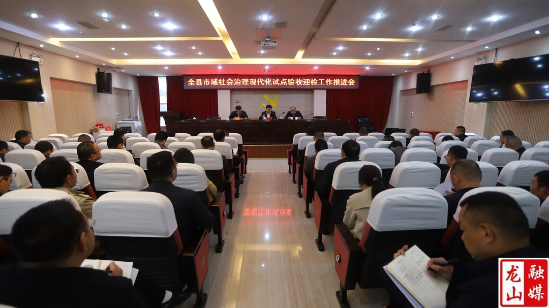 龙山县召开市域社会治理现代化试点验收工作推进会