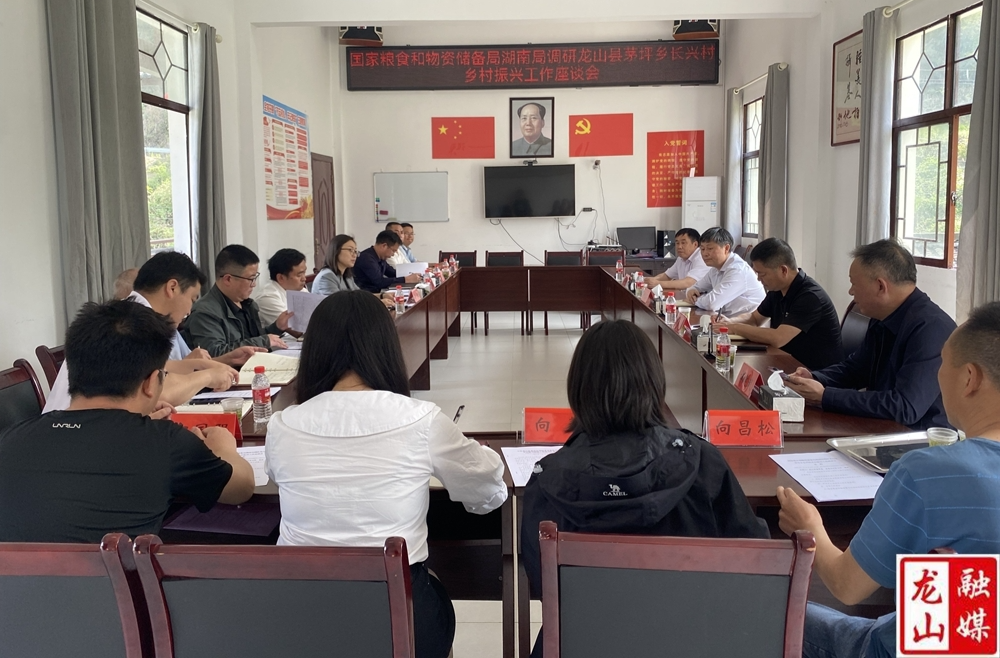 国家粮食和物资储备局湖南局一行来龙山县调研