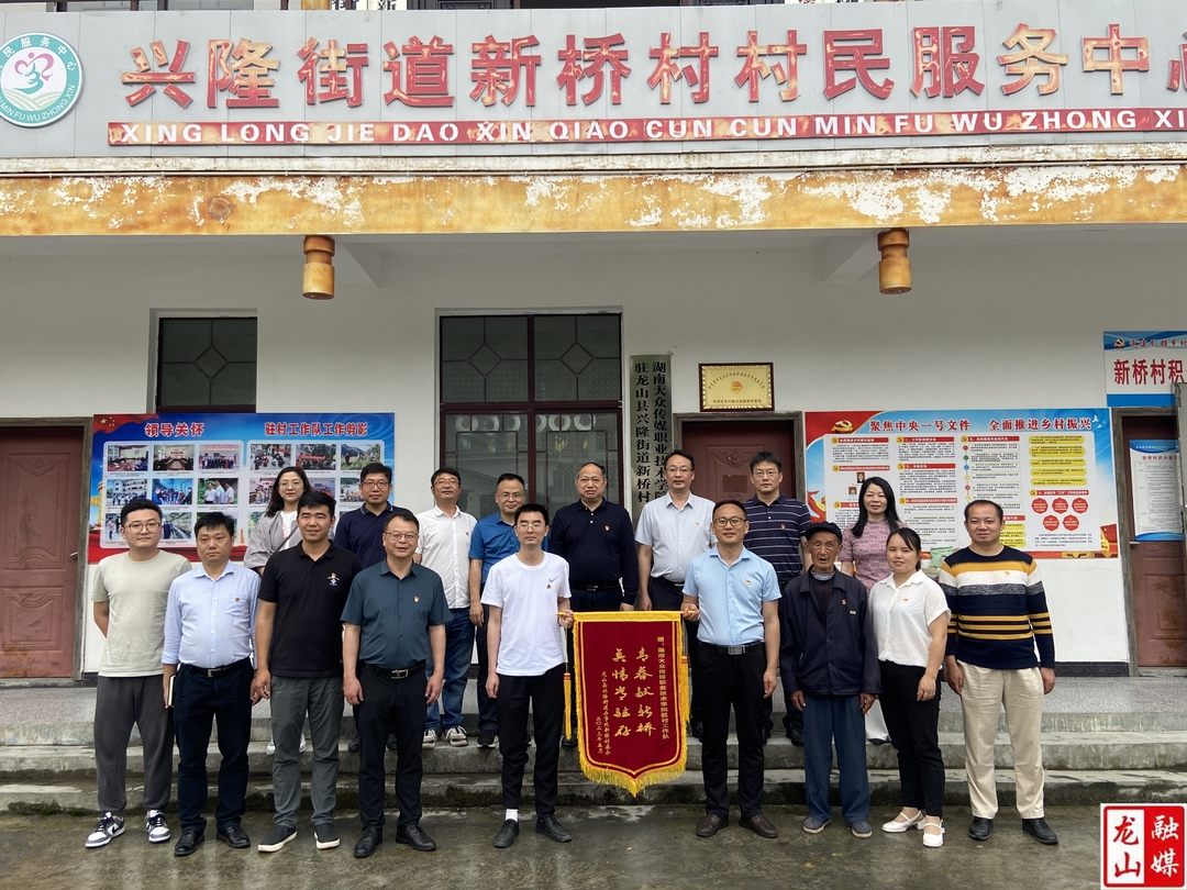 湖南大众传媒职业技术学院第二批乡村振兴驻村工作队进驻兴隆街道新桥村