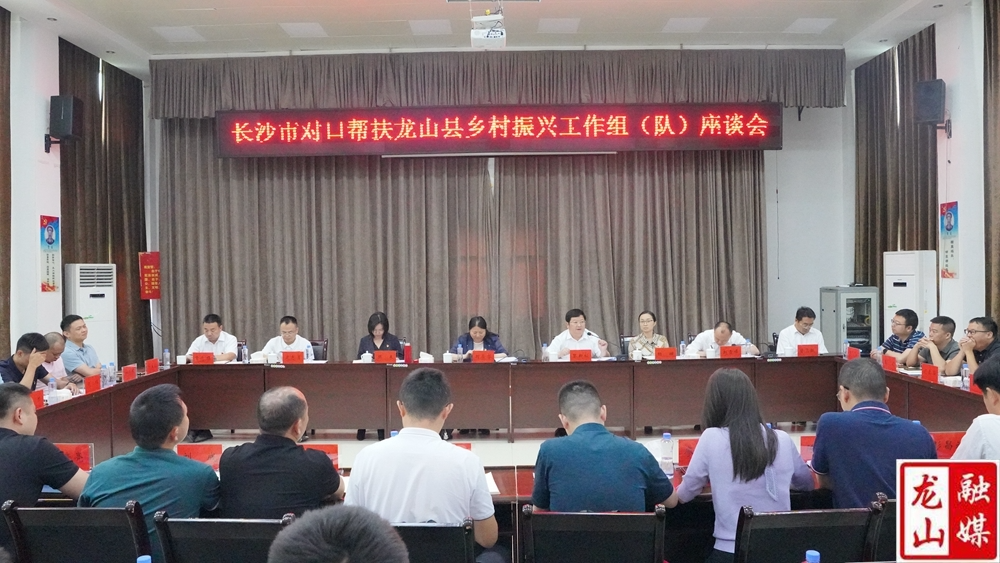 长沙市对口帮扶龙山县乡村振兴工作组（队）座谈会召开