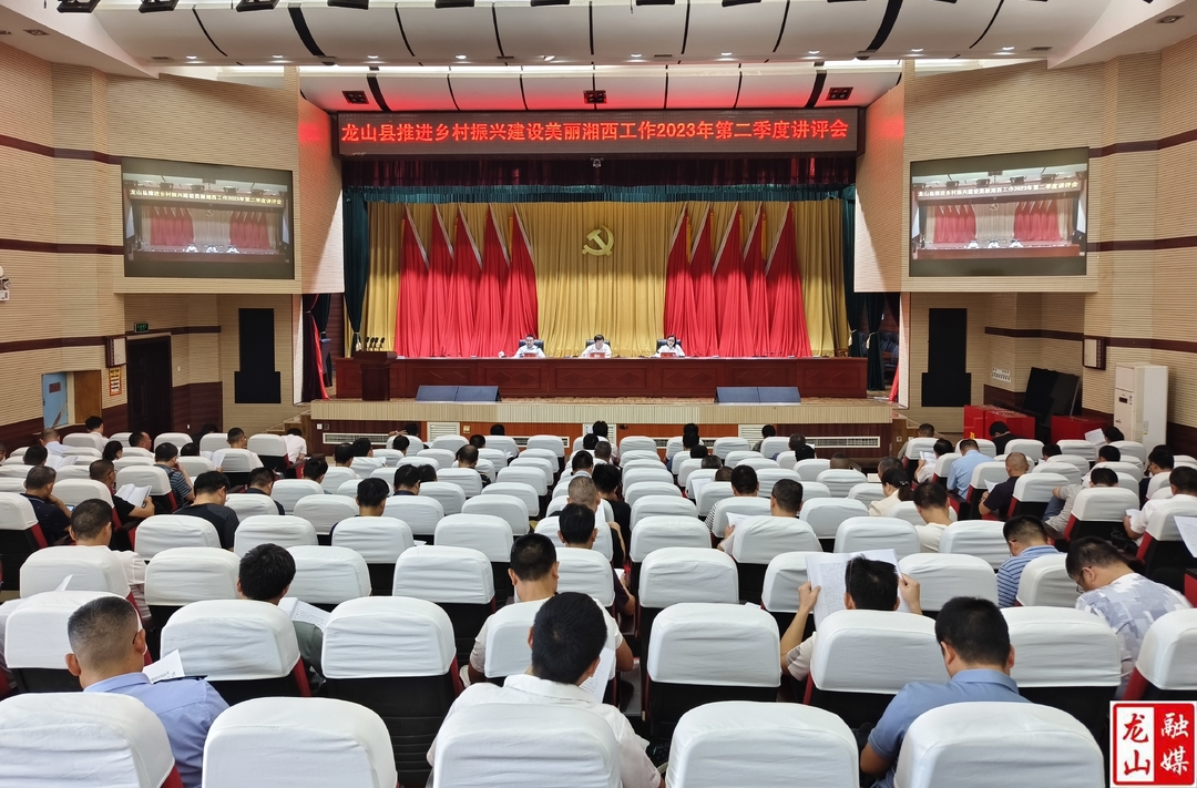 龙山县推进乡村振兴建设美丽湘西工作2023年第二季度讲评会召开