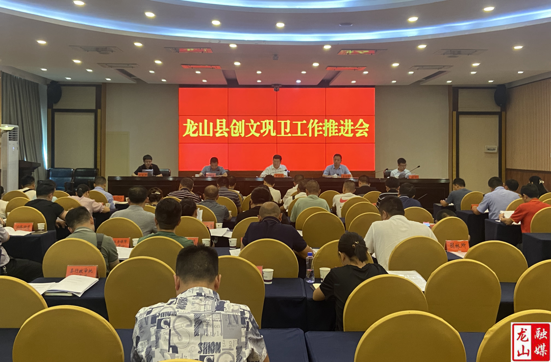 龙山县创文巩卫工作会议召开