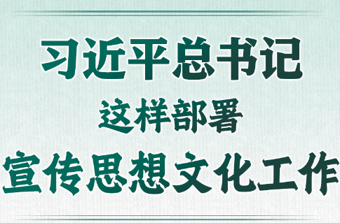 学习进行时丨习近平总书记这样部署宣传思想文化工作