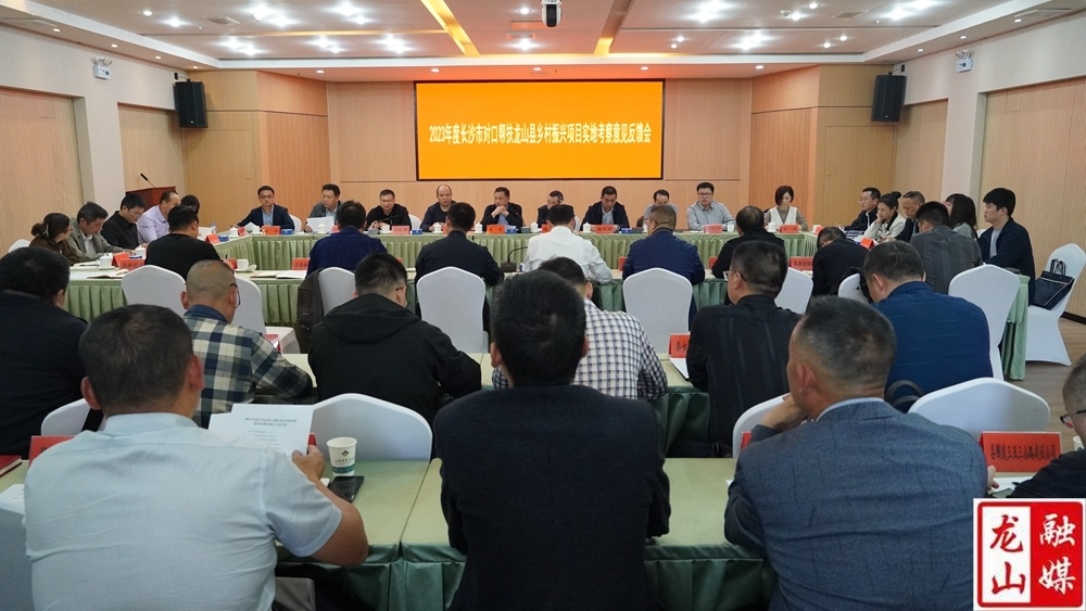2023年度长沙市对口帮扶项目实地考察意见反馈会召开
