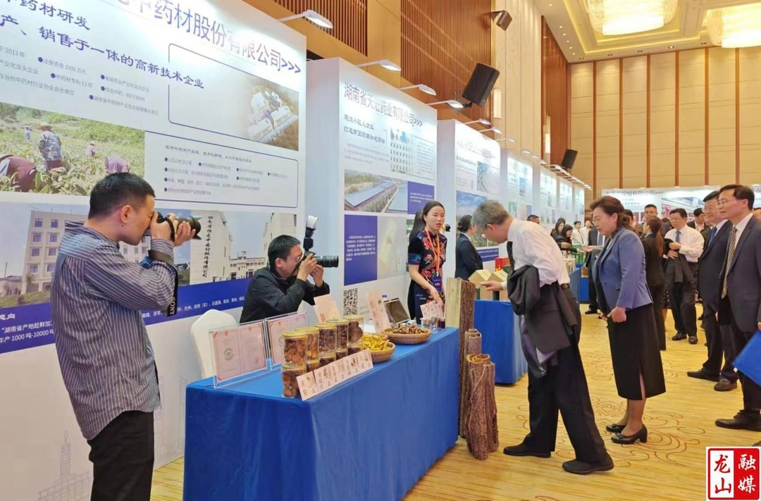 恒龙中药材参加省中医药推介会