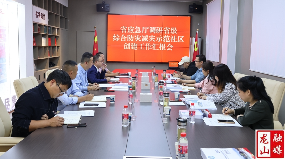 省应急管理厅调研洗车河镇综合防灾减灾示范社区创建工作