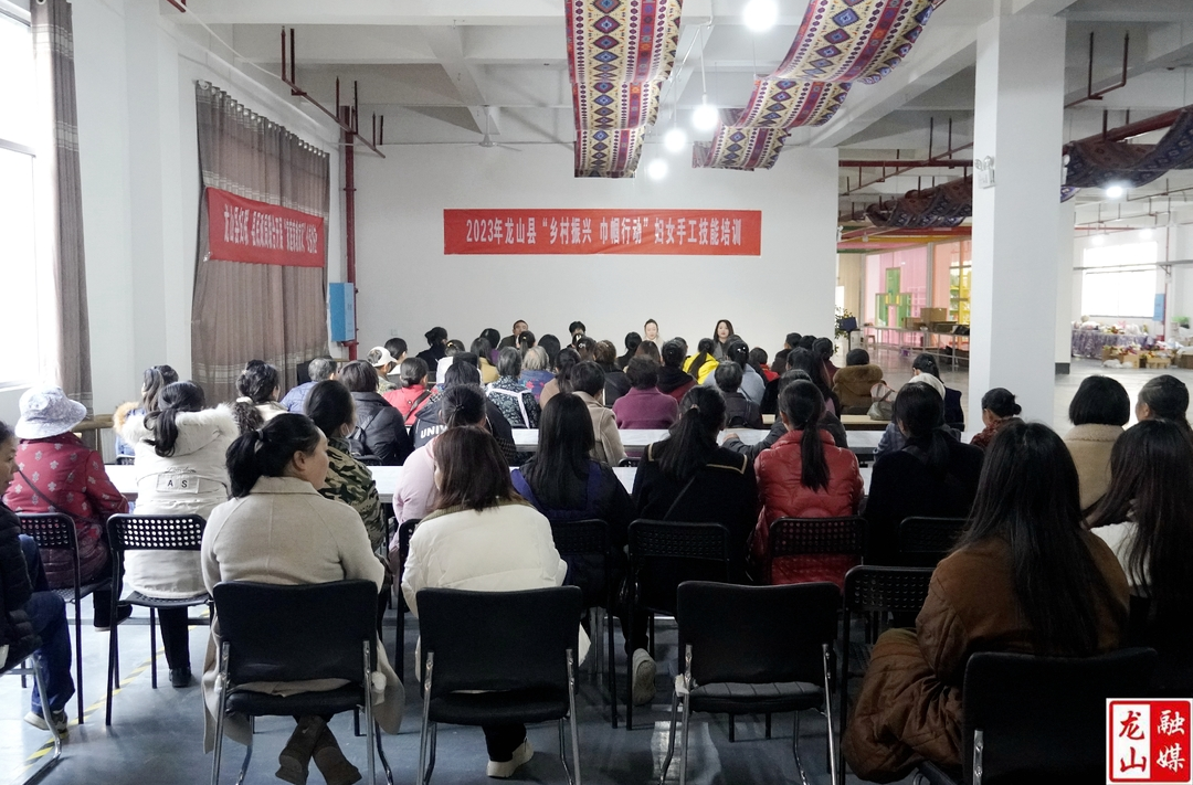 龙山县举行“乡村振兴·巾帼行动”妇女手工技能培训会