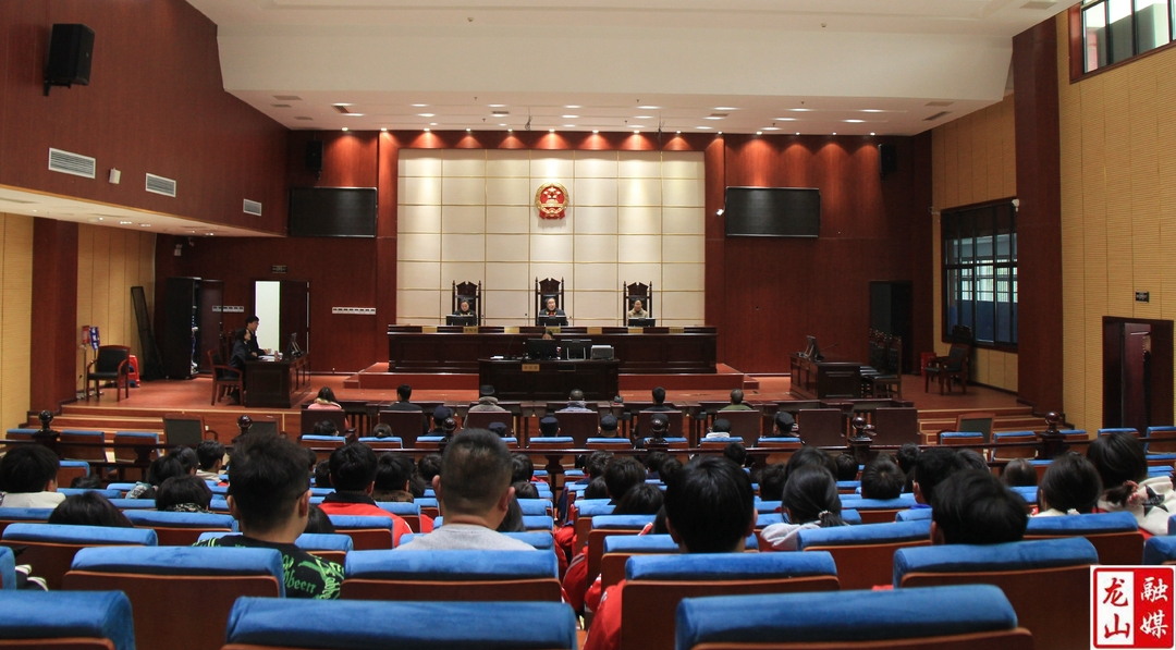 龙山法院：旁听庭审“零距离”    法治教育“筑防线”