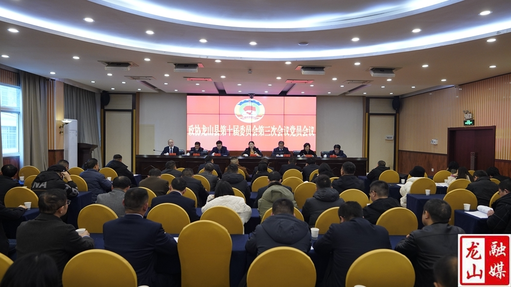 【聚焦两会】政协龙山县第十届委员会第三次会议党员委员会议召开