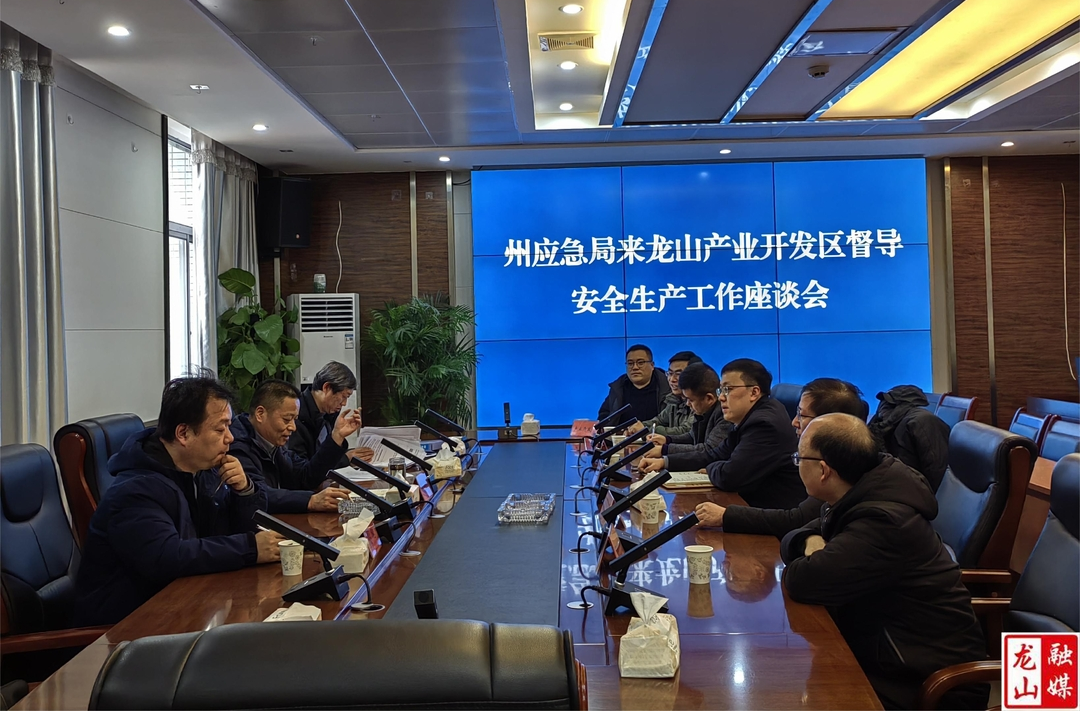 州应急局到龙山产业开发区督导安全生产工作
