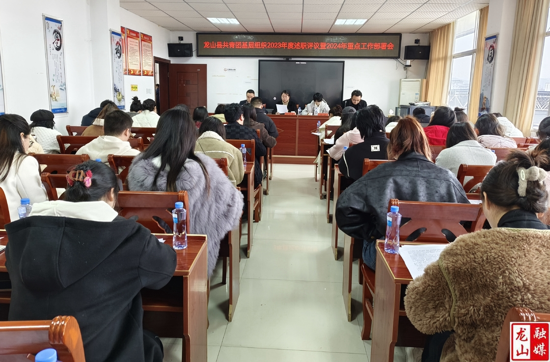共青团龙山县委召开2023年度述职评议会