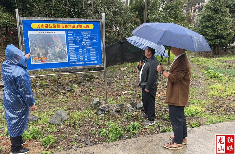 小井村驻村工作队到州级地质灾害点进行现场巡查