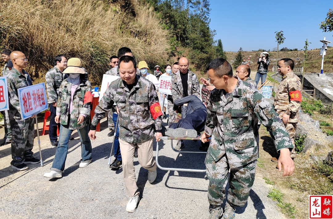 石羔街道开展防汛应急避险实战演练