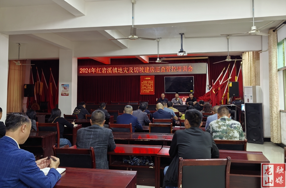 红岩溪镇召开地质及切坡建房巡查管控培训会
