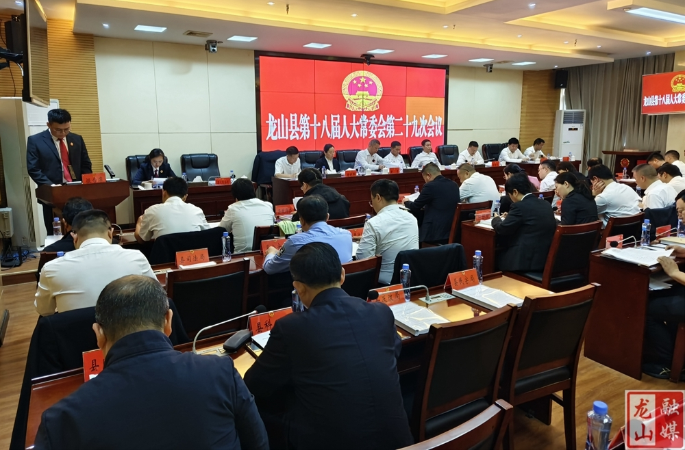 县第十八届人大常委会第二十九次会议召开