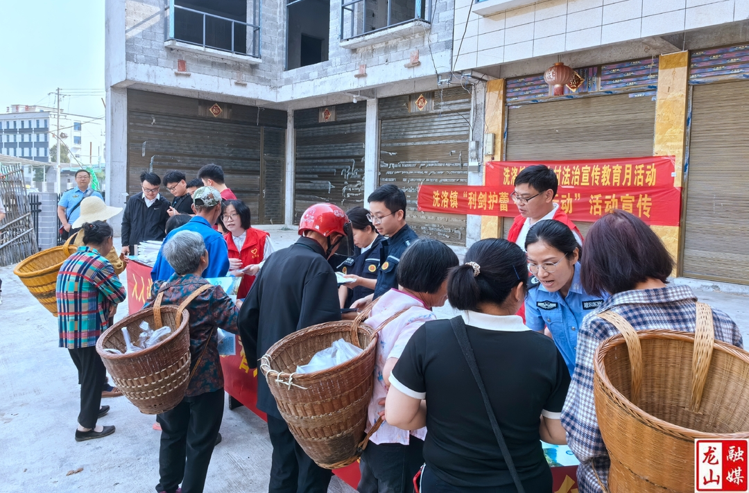 洗洛镇开展五月农村法治宣传教育月活动