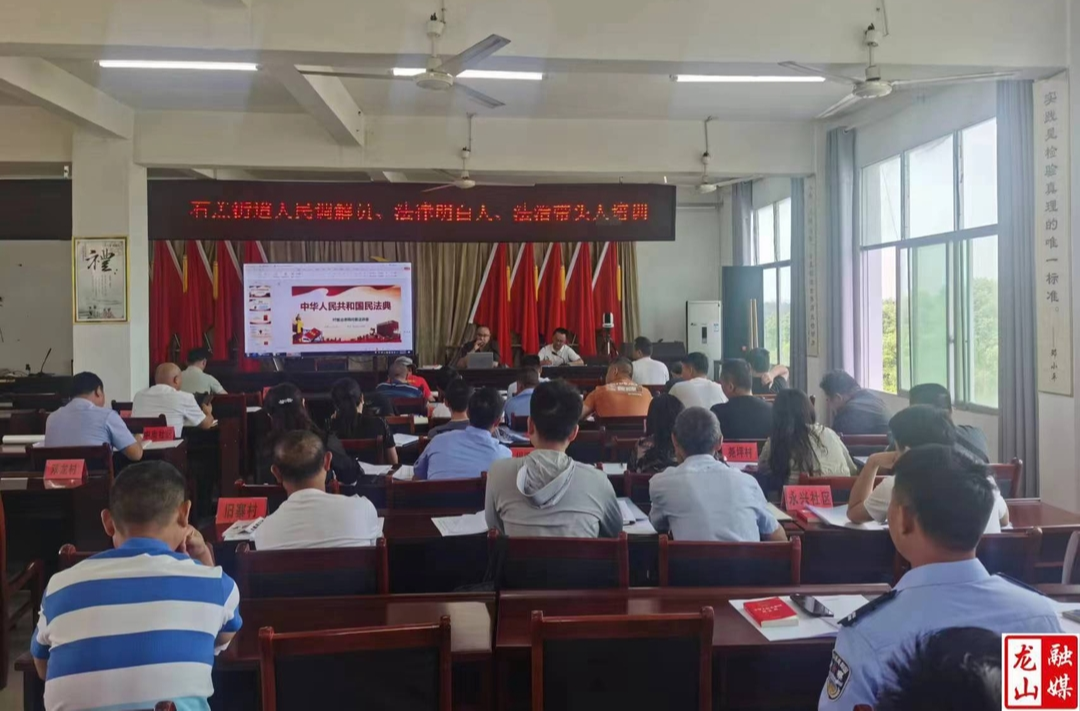 龙山法院：精准普法 绘就城郊新“枫”景