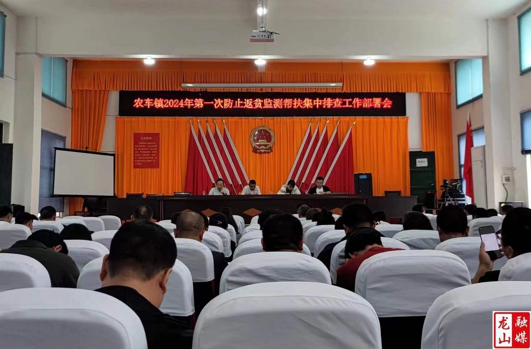 农车镇召开防返贫监测帮扶集中排查工作部署会