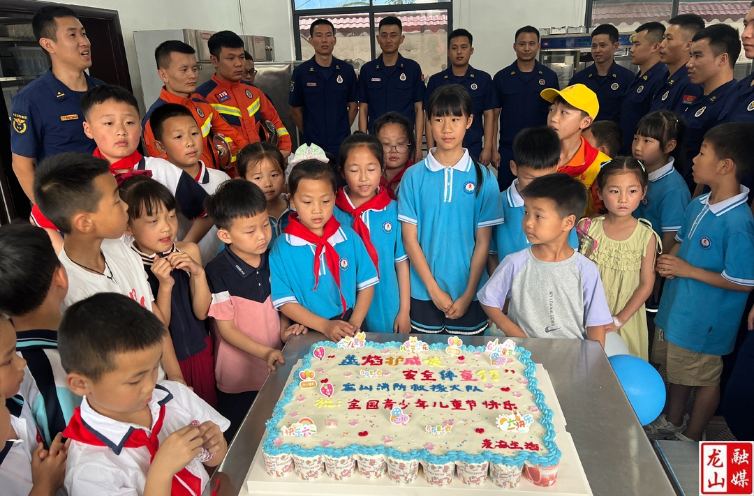 龙山消防开展蓝焰“六一”护成长 携手“童心”向未来  青年文明号开放日活动
