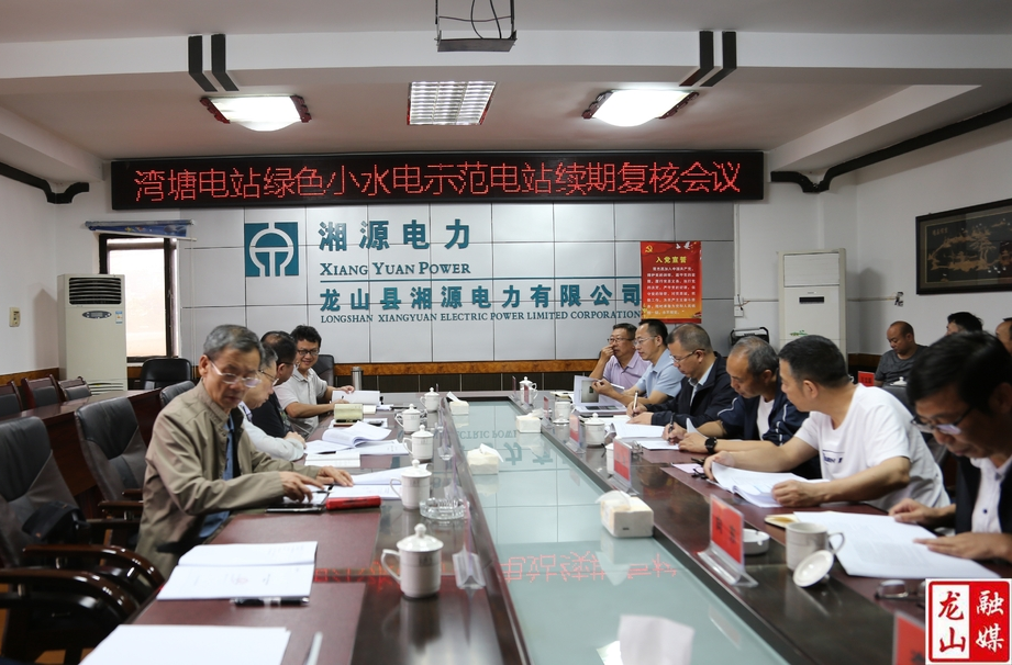 省水利厅来我县开展绿色小水电示范电站期满延续现场复核工作